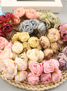 diy手工材料仿真花帽子花