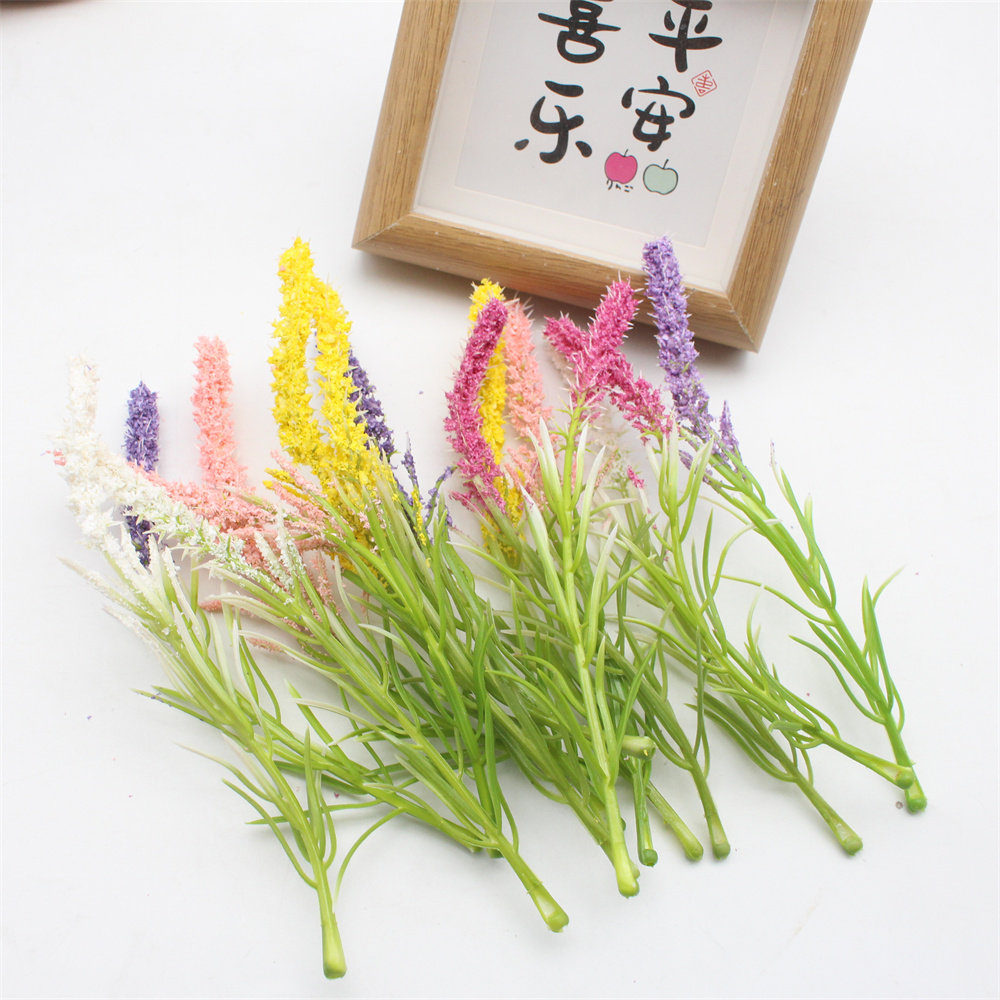泡沫薰衣草仿真小花束 diy手工材料 家居摆件 礼盒婚庆婚礼装饰花