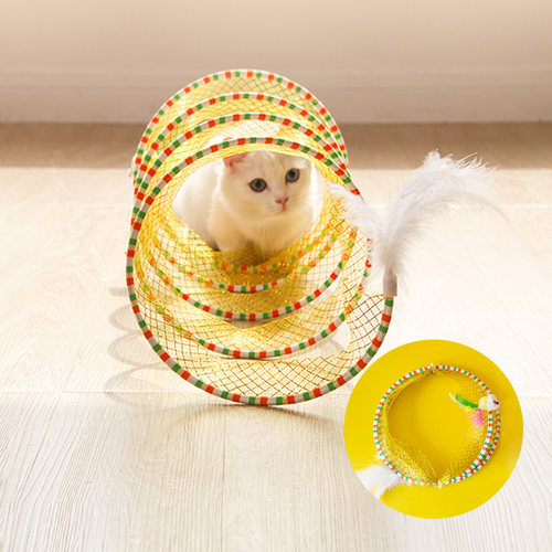 猫咪玩具S隧道可折叠自嗨玩具