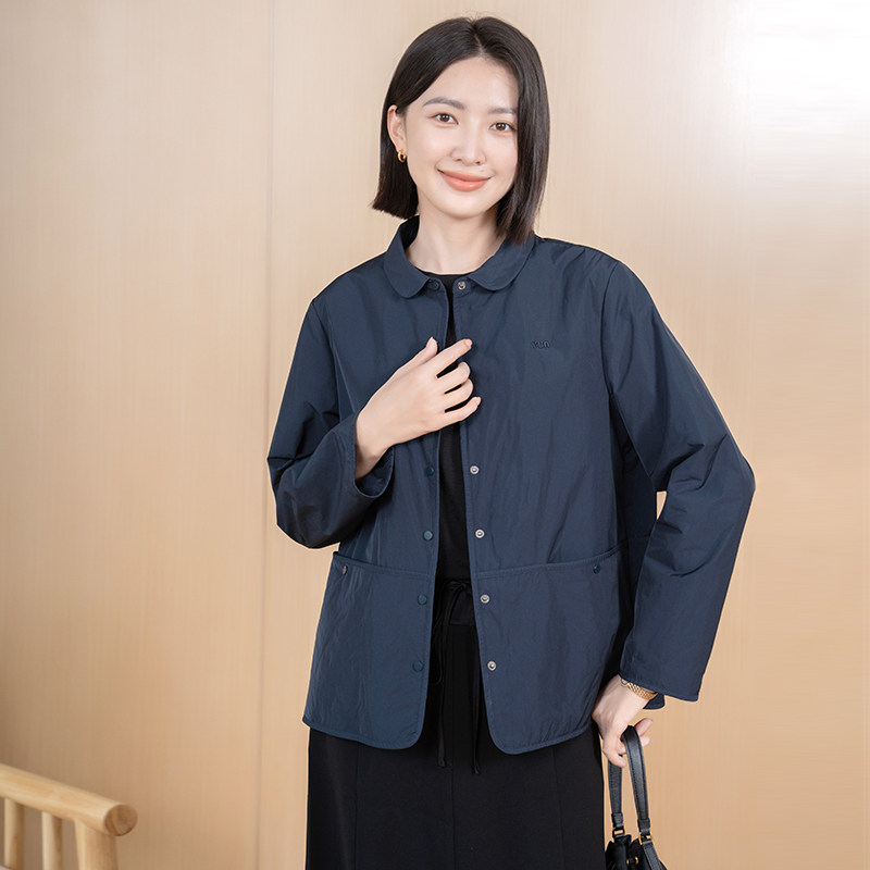 YUN韫冬季女装夹棉衬衫外套