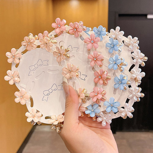 小巧精致花朵发夹侧边刘海小抓夹