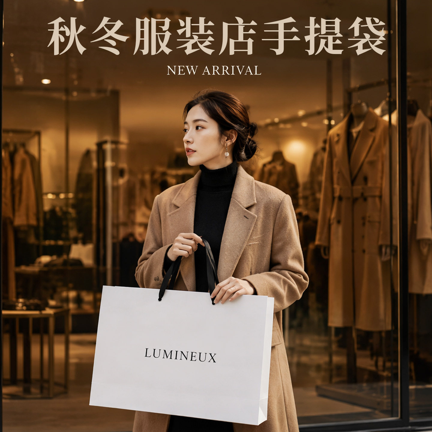 高档纸袋手提袋服装店手提袋定制印刷logo包装袋礼品袋商场购物袋