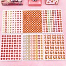 可爱创意小红花贴纸幼儿园表扬额头贴教师奖励圆形小贴画鼓励孩子