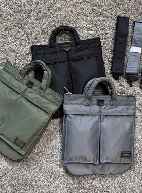 日系吉田TANKER同款大容量斜跨包百搭休闲手提包通勤潮流单肩包