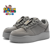 春季 厚底增高低帮童鞋 板鞋 蜡笔小新男鞋 情侣运动鞋 女鞋 学生滑板鞋