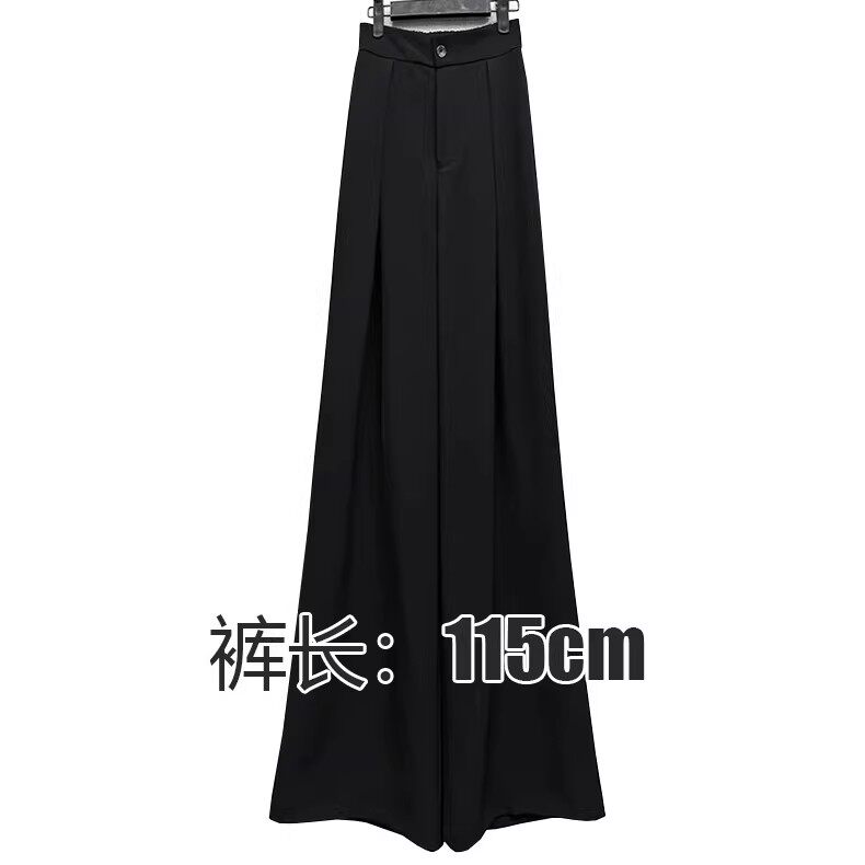 外贸原单175-180高个子女装高腰西装阔腿松紧腰高级感宽松休闲裤