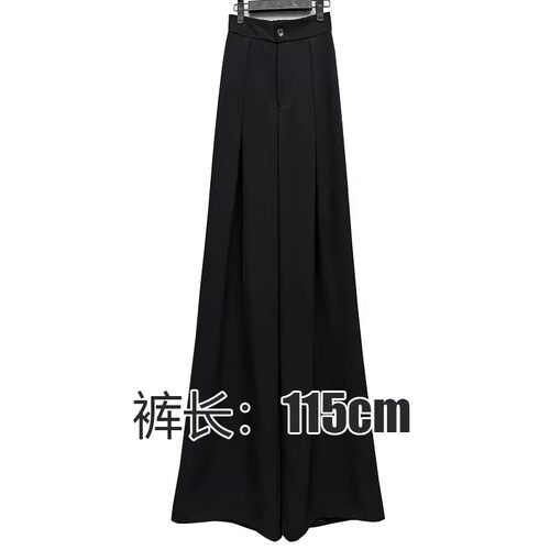 阔腿裤松紧腰高级感宽松休闲裤