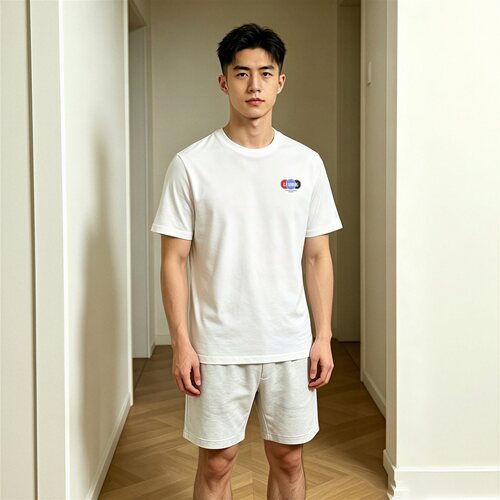 李宁男子冰感吸湿短袖文化衫