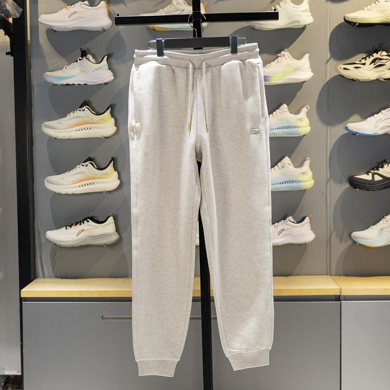 李宁卫裤男子2026春季新品日进斗金系列束脚易去污运动裤AKLW067