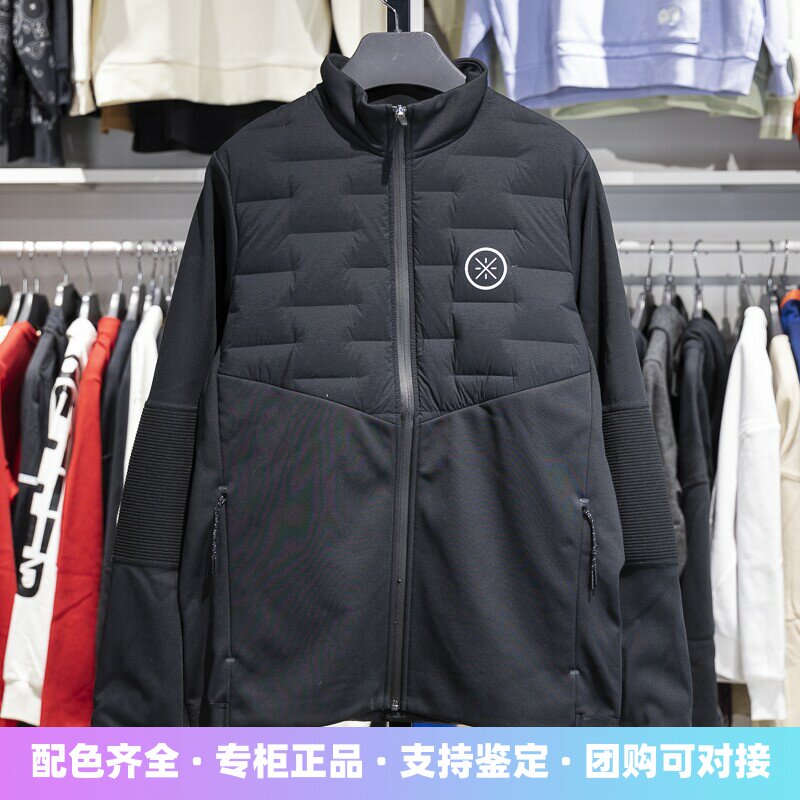 李宁保暖立领短款男子羽绒服