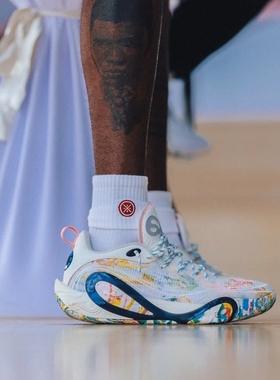 李宁2025新款DLO1拉塞尔一代篮球鞋男轻量透气缓震实战低帮运动鞋