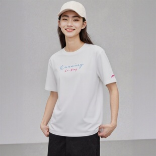 李宁短袖T恤女童2026夏季大童速干防晒宽松薄款透气上衣YTSW014