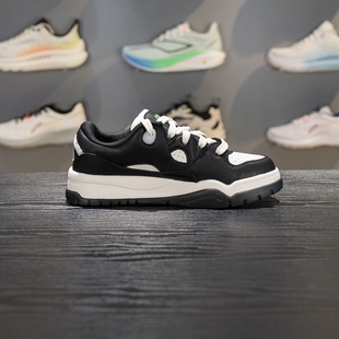 李宁潮跃板鞋男子2026新款简单舒适软弹经典休闲鞋运动鞋AGCW011