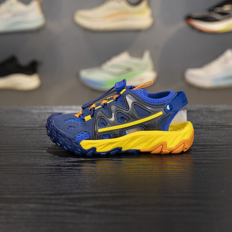 李宁小童凉鞋2024夏季新款男女小童远行KIDS减震回弹凉鞋YKKU006