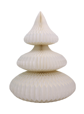 christmas折纸大号白色圣诞树蜂巢磁吸扣分段安装圣诞装饰品1.2米