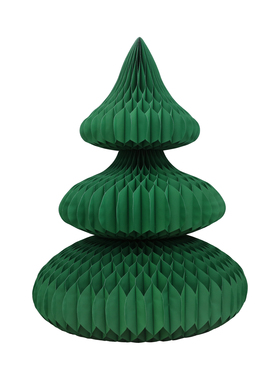 christmas折纸大号绿色圣诞树蜂巢磁吸扣分段安装圣诞装饰品1.2米