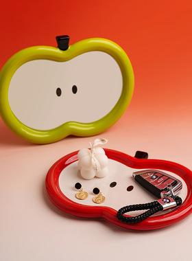 贝汉美创意苹果香薰首饰托盘置物盘陶瓷卧室桌面收纳摆件ins新款