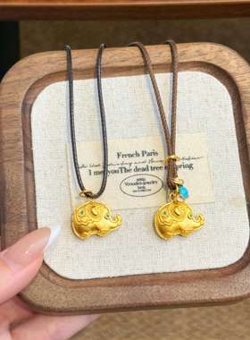 paula时序  新中式国潮风 吉祥如意小象吊坠 L015