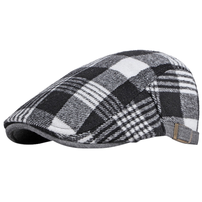 休闲帽子男加厚英伦秋冬