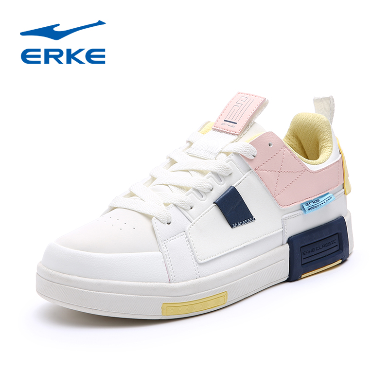 鸿星尔克女鞋板鞋休闲鞋ins百搭运动鞋防滑舒适滑板鞋女