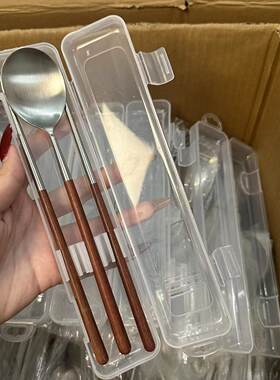 简约复古日式进口筷子勺子套装