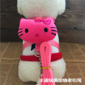 超小狗狗猫咪胸背带中小型犬泰迪比熊博美鹿犬奶狗幼猫玩偶牵引绳