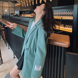 新款爆款数据好14号出货贴标抽绳西装163-2088-P115-控178，女装西装，拾菱