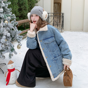 新款 牛仔内胆90绒羽绒服2671-P295控438图片