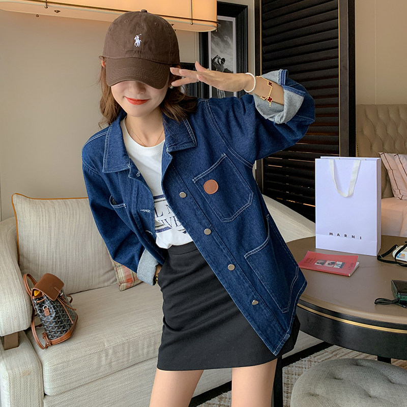 【现货】数据好贴标休闲牛仔外套163-9961-P115-控168,女装短外套,拾菱