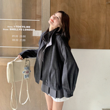 现货新款格纹拼接外套163-2536-P175-控258，女装短外套，拾菱