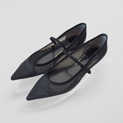 ANDS BCA TB 纯原单鞋外贸玛丽珍女鞋真皮芭蕾平底鞋气质尖头上班