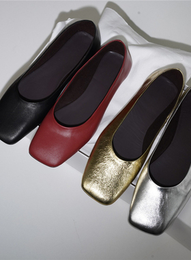 ANDS MB THE ROW 风奶奶鞋平底羊皮舒服单鞋女2025新款 原单 外贸