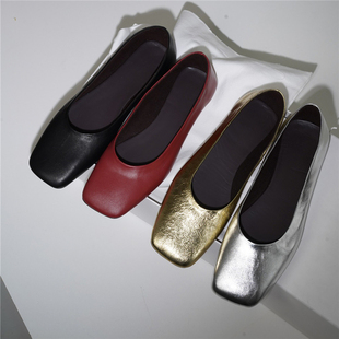 ANDS MB THE ROW 风奶奶鞋平底羊皮舒服单鞋女2025新款 原单 外贸