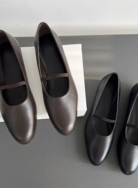 ANDS MB THE ROW 外贸 玛丽珍女鞋坡跟内增高单鞋久站软底工作鞋