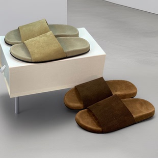 ANDS MB THE ROW 厚底拖鞋外穿一字勃肯凉拖平底舒适半拖外贸女鞋