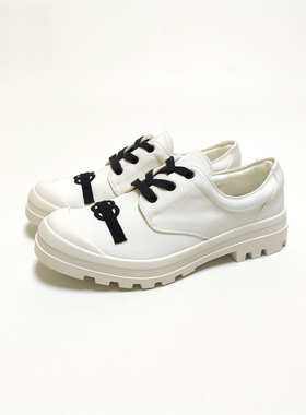 ANDS CH CL小白鞋厚底运动休闲鞋舒适帆布鞋德训板鞋子小香中古风