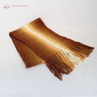 INCACULTURA秘鲁品牌进口羊驼毛ALPACA柔软舒适秋冬窄围脖围巾