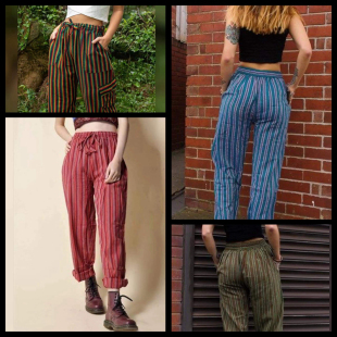 子男款 休闲亚麻裤 女款 rasta厄瓜多尔裤 pantalones PERU秘鲁进口裤