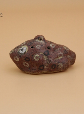 PERU秘鲁进口印加古乐器蟾蜍青蛙笛陶笛模仿青蛙叫声Ocarina