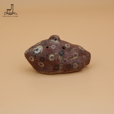 PERU秘鲁进口印加古乐器蟾蜍青蛙笛陶笛模仿青蛙叫声Ocarina