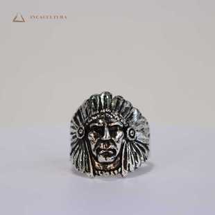 戒指 潮人街头hiphop复古男士 PERU秘鲁进口骷髅霸气男款 欧美风个性