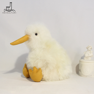 INCACULTURA品牌秘鲁进口Kiwi几维鸟无翼鸟婴羊驼毛公仔毛绒玩具