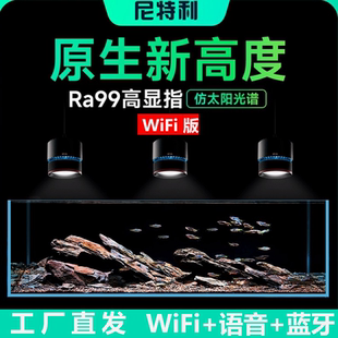 尼特利7系全光谱水草筒灯原生缸灯LED专业高显指太阳光谱溪流缸灯