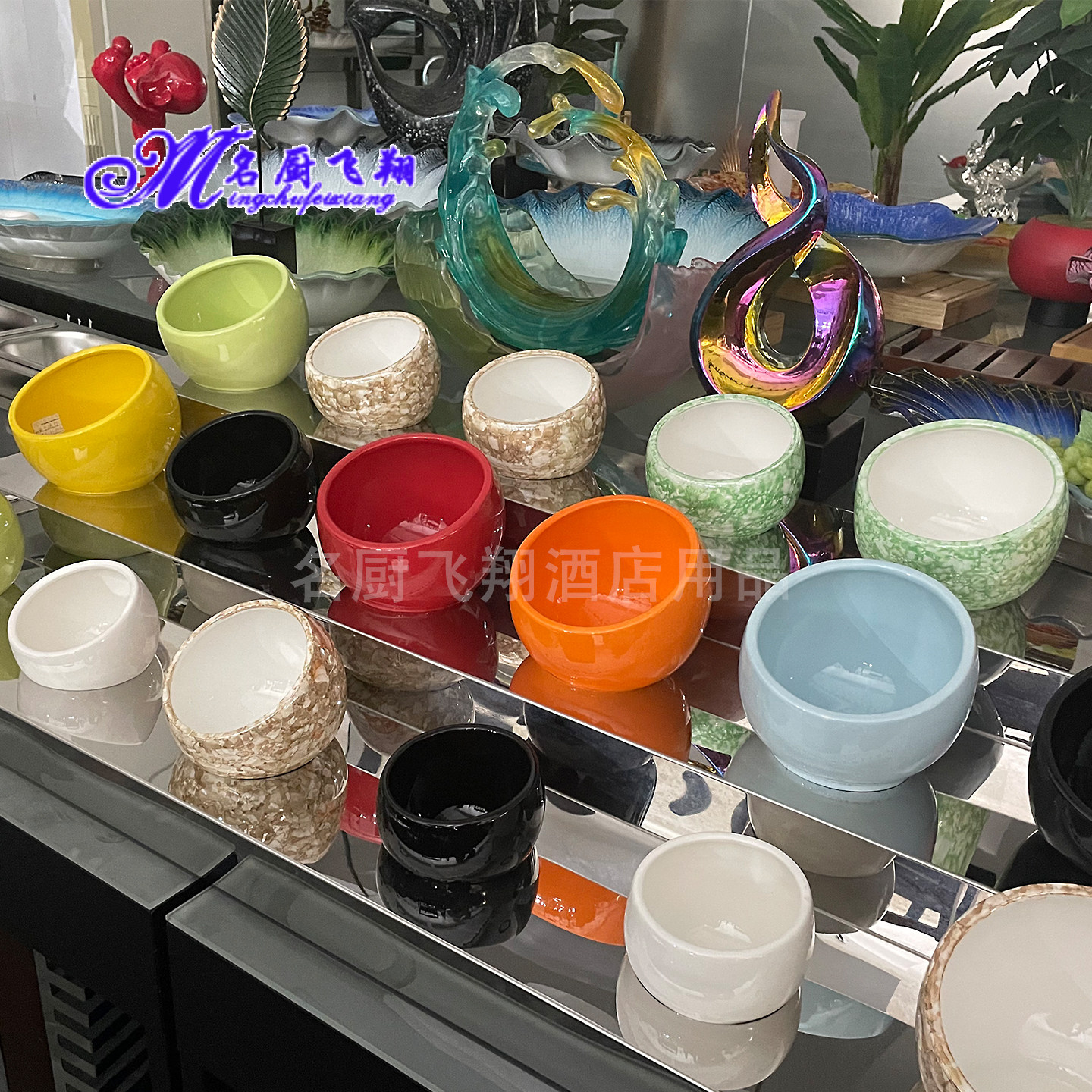 自助餐摆台水果沙拉冷盘凉菜展示