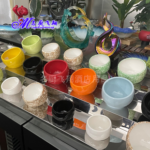 酒店火锅自助餐摆台水果沙拉冷盘凉菜食物展示架调小酱料碗甜品台