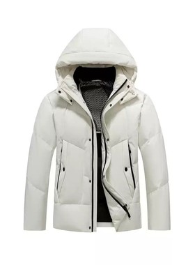 雪中飞2025冬新款羽绒服男款大学生白色户外运动时尚工装机能风