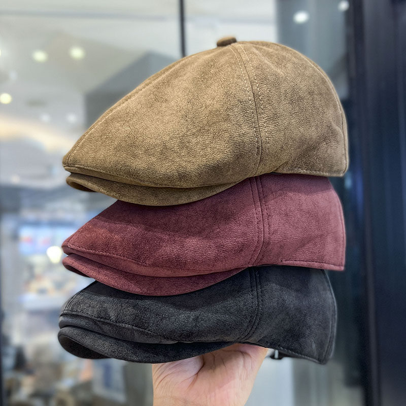 英伦风复古前进帽女秋冬季鹿皮绒纯色贝雷帽子百搭显脸小画家帽潮,服饰配件/皮带/帽子/围巾,帽子,淘宝优惠券,粉丝福利购,淘宝优惠卷