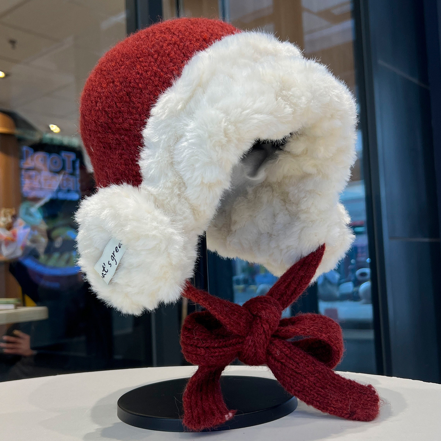 圣诞红色护耳帽子女款2025新款冬天加厚针织帽保暖防寒毛线雷锋帽