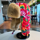 民族风大花东北雷锋帽女冬季 加厚加绒护耳棉帽户外防寒骑车防风帽