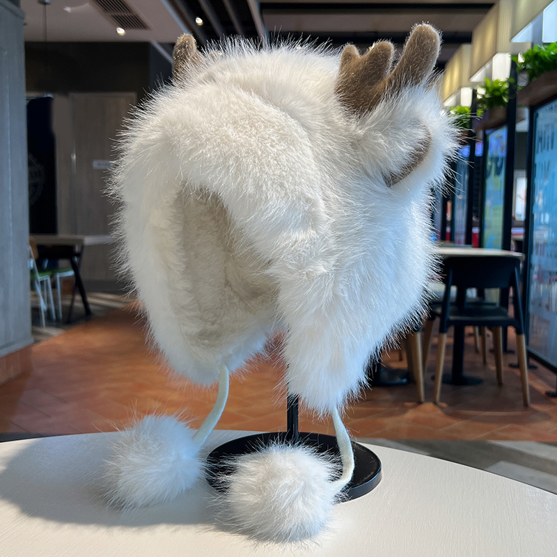 雷锋帽护耳帽日韩女秋冬季